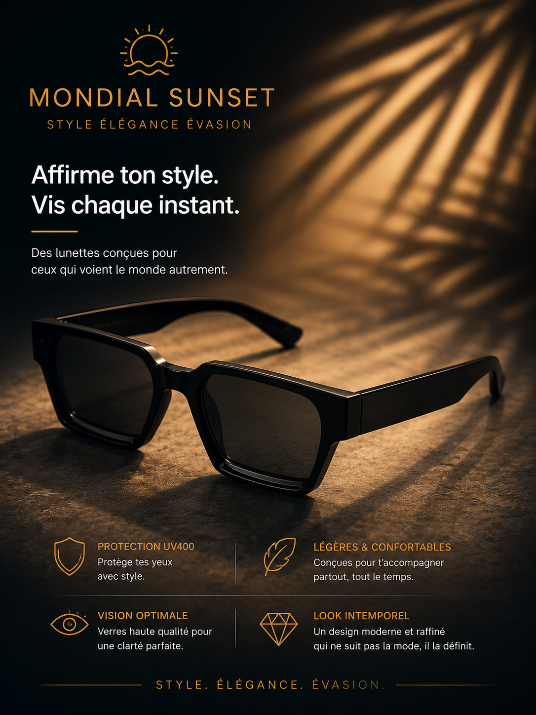 lunette black sunset pour femme  collection été 2026