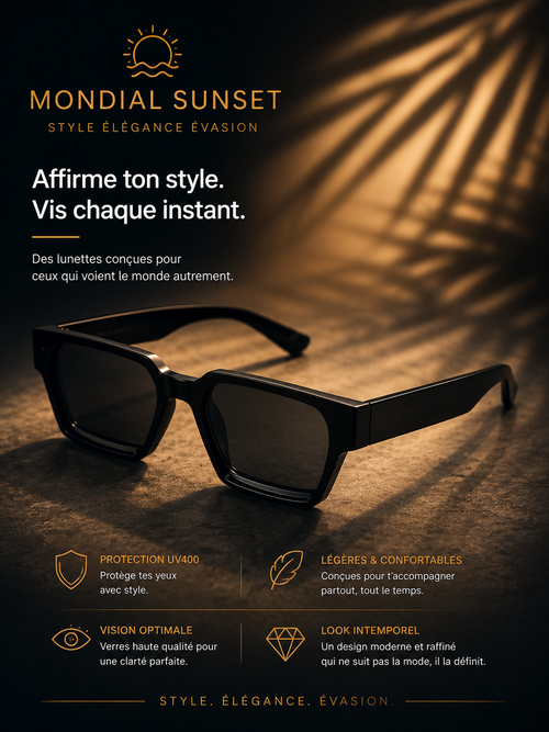 lunette black sunset pour femme  collection été 2026