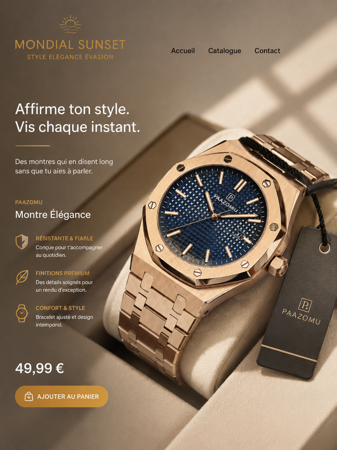 Montres-bracelets pour hommes PAAZOMU, quartz, marque de luxe, affaires, lumineuses, étanches, calendrier, acier inoxydable, nouvelle collection 2026