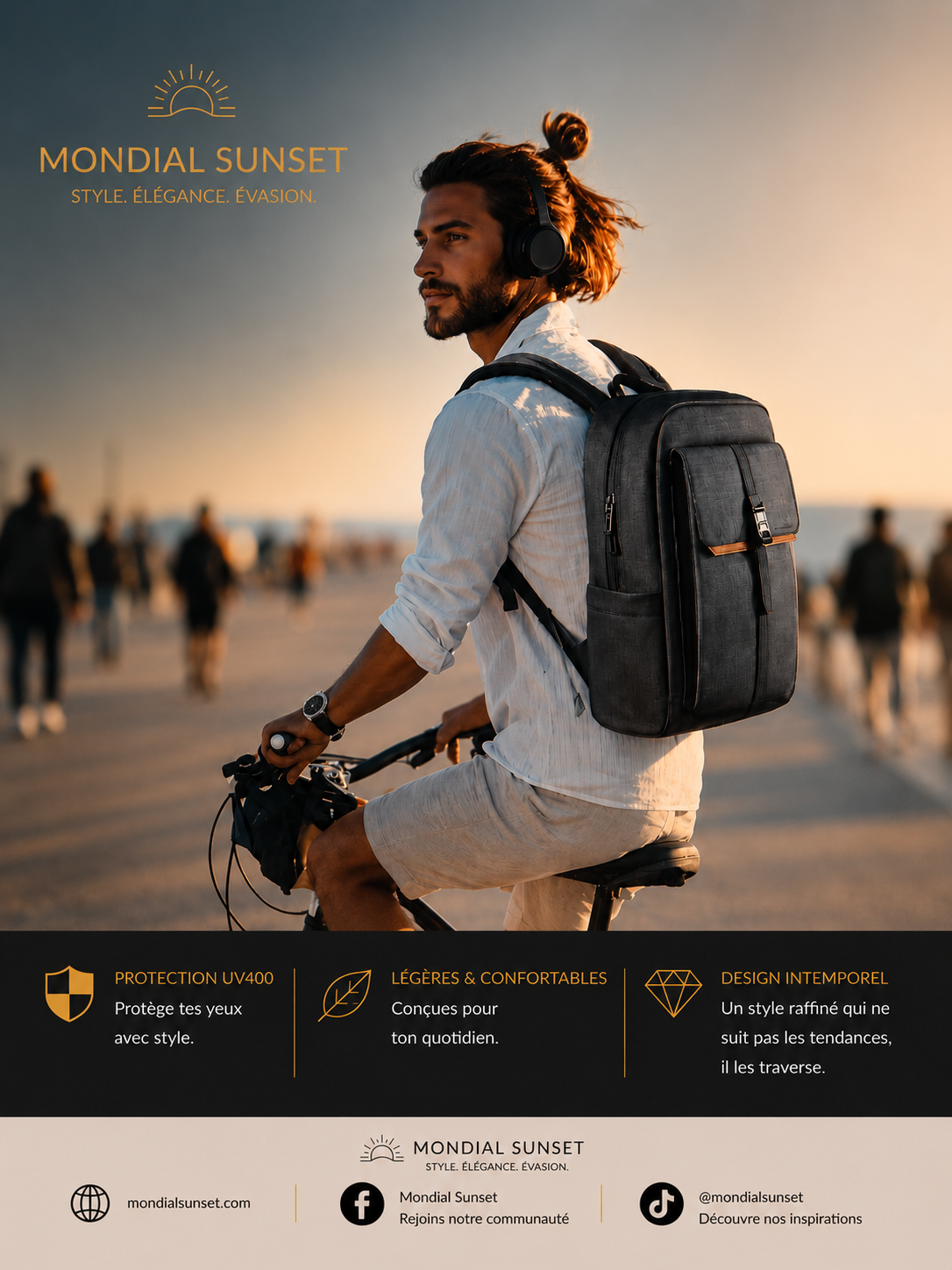 Sac à dos d affaires Mondial sunset élégance au Travail