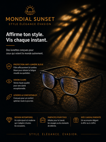 Lunettes anti lumière bleu
