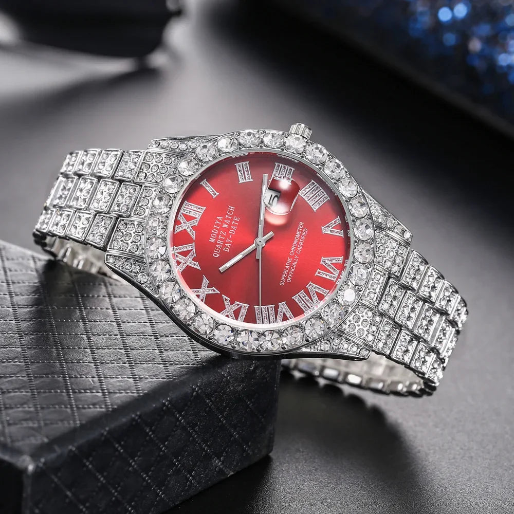 Precise quartz movement, stainless steel, elegance & diamond