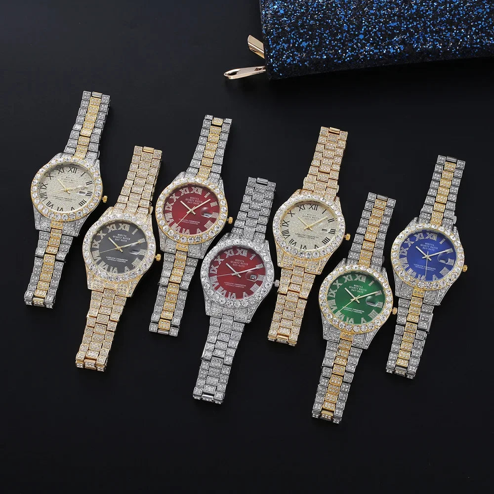 Precise quartz movement, stainless steel, elegance & diamond