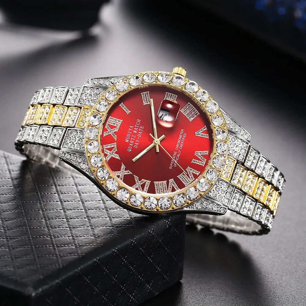 Precise quartz movement, stainless steel, elegance & diamond