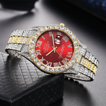 Precise quartz movement, stainless steel, elegance & diamond