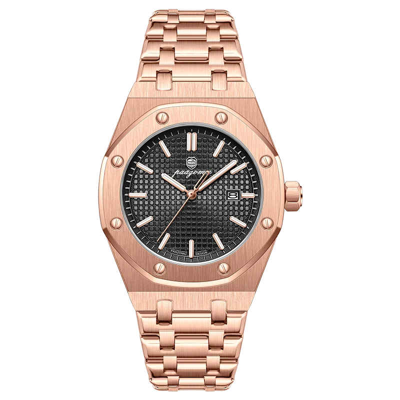 Montres-bracelets pour hommes PAAZOMU, quartz, marque de luxe, affaires, lumineuses, étanches, calendrier, acier inoxydable, nouvelle collection 2026