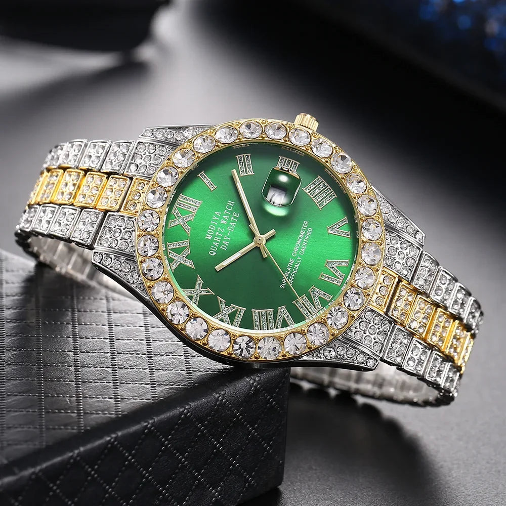 Precise quartz movement, stainless steel, elegance & diamond