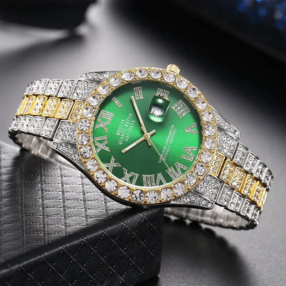 Precise quartz movement, stainless steel, elegance & diamond