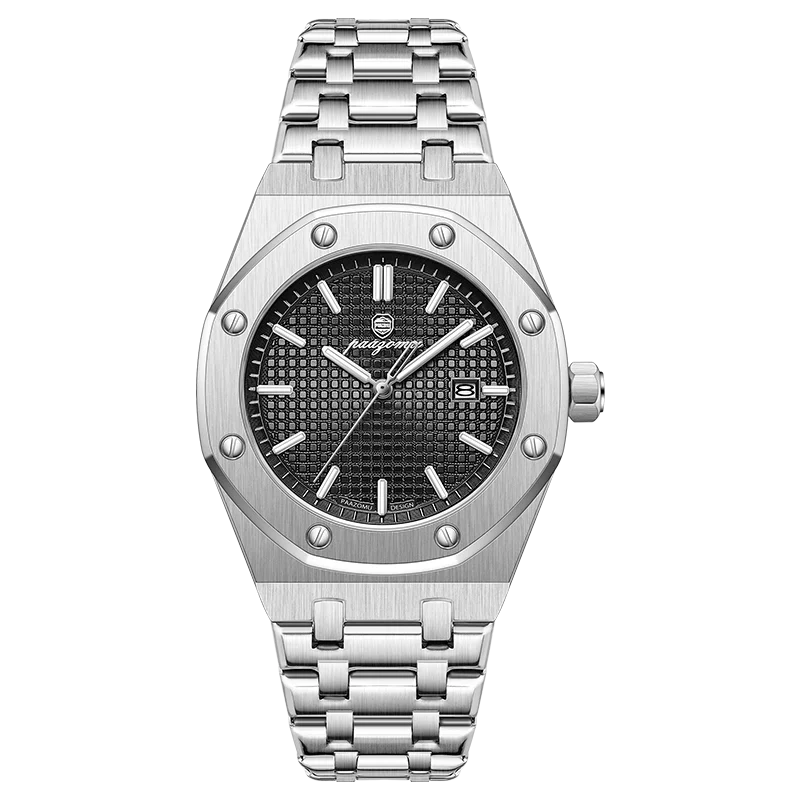 Montres-bracelets pour hommes PAAZOMU, quartz, marque de luxe, affaires, lumineuses, étanches, calendrier, acier inoxydable, nouvelle collection 2026