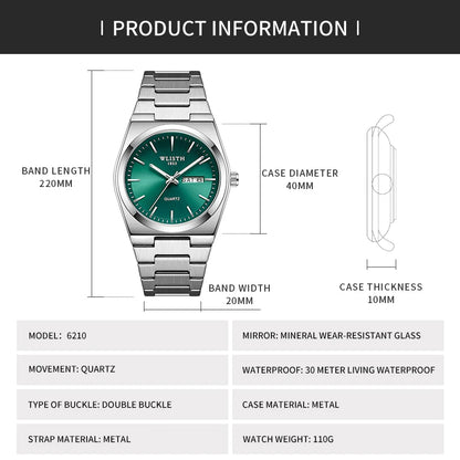 Rivera green watch Summer 2026 Waterproof