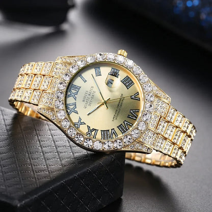 Precise quartz movement, stainless steel, elegance & diamond